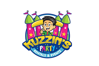 create attractive and imagination bounce house logo design