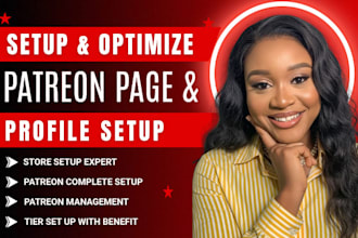 do complete patreon page setup and management