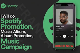 do USA spotify album music promotion worldwide  soudcloud music promotion