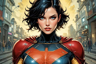 do comic book illustration artist superhero comic webtoon