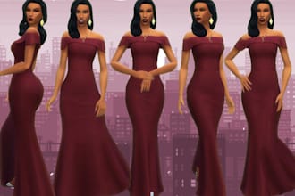 do sim 3 character modelling, sim 4 character animation , sim 4 design