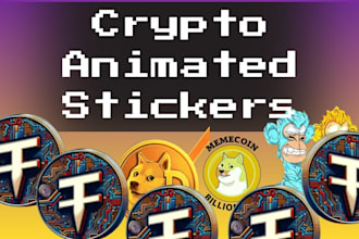 create crypto telegram discord animated sticker pack meme coin furry gifs nft