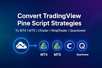 convert tradingview pine script strategy to mt5, ctrader, ninjatrader, quantower