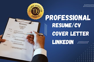craft a modern CV resume and cover letter