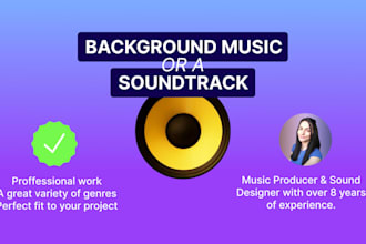 make a soundtrack or background music