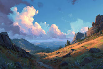 create epic fantasy world landscapes