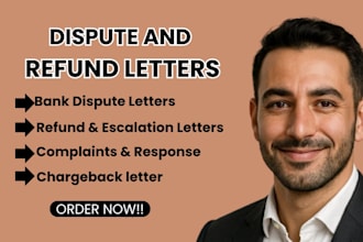 draft UK chargeback, dispute or refund letters with a guaranteed rate