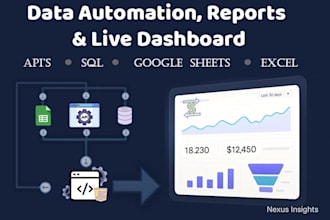 build a data automation process and live dashboards