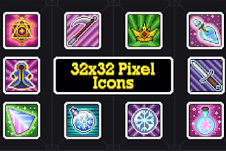 create high quality pixel art icons