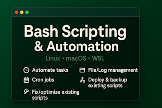write a bash script for you in linux and unix