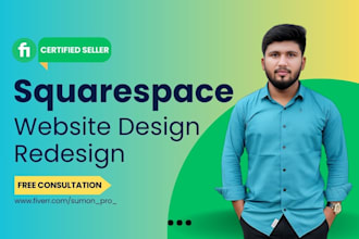 design and redesign a professional squarespace website
