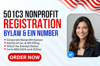 register nonprofit startup 501c3, form 1023ez 1023 bylaws tax exempt with ein