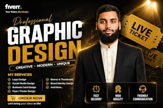 create eye catching logo design, graphic design and facebook ads design
