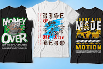 create urban streetwear and custom t shirt design