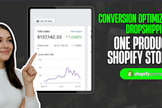 build an automated dropshipping one product shopify store shopify website
