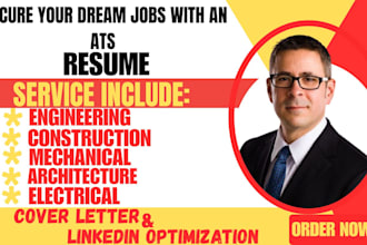 write an oil and gas, faang, engineering, data science, material engineer resume