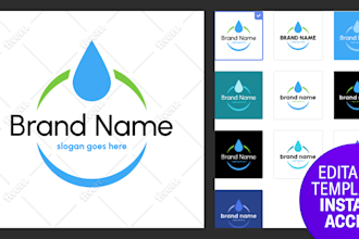 give you a direct link to this logo design template to edit