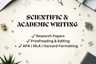 provide scientific writing, proofreading, apa style