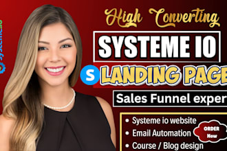 create systeme io sales funnel landingpage systeme io course website, automation