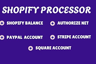 create shopify balance and gateways for your website