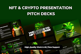 design nft, crypto, ai pitch deck and powerpoint presentation
