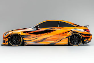create a professional racing car wraps designs