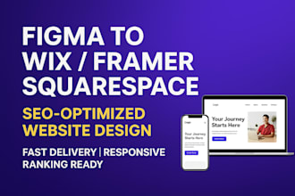 design flhma to wix flgma to framer flgma to squarespace website seo ranking