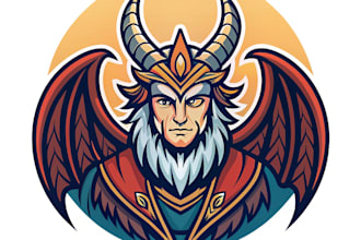 design unique fantasy character logo