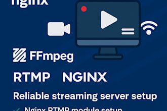 setup live streaming server with ffmpeg rtmp nginx for you