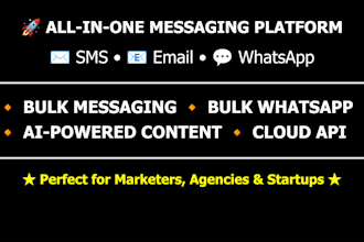 set up your all in one whatsapp, SMS, and email marketing automation tool