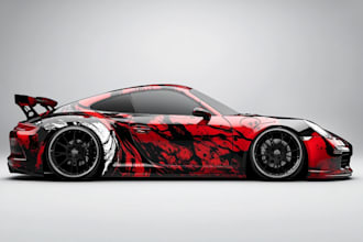 design car wrap, car livery, car decal, car sticker