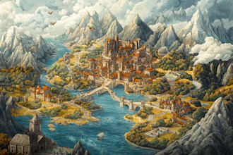 make fantasy map design map illustration fantasy map
