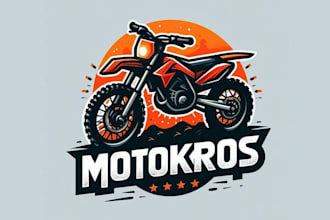 create creative and good looking dirt bike logo design