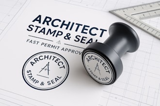 create professional architect stamp and seal for fast permit approval