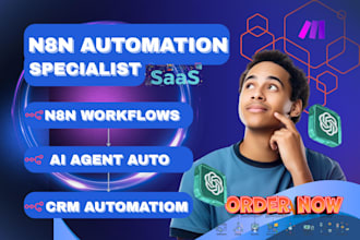 build ai agent and n8n automation workflows CRM automation