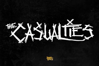 hand draw an atmospheric black metal logo
