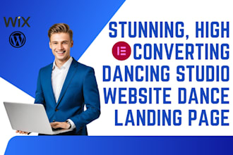design a dancing website dancing studio website dancing landing page