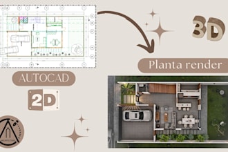 transformare tu plano 2d en un modelo 3d arquitectonico
