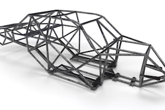 design industrial vehicle,car chassis suspension,cad model,car frame,solidworks