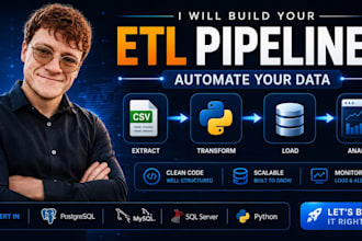 build a python etl pipeline to automate your data