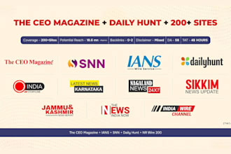 publish and distribute your press release to ani, pti, the wire, and 200 sites