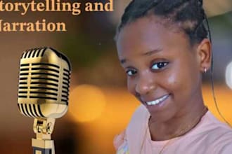 create voice overs for story telling  and narration