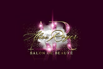 do modern cosmetics, makeup, spa and beauty logo design