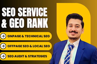 do monthly SEO service with onpage, offpage, technical audit for google ranking
