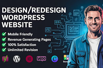 design, redesign wordpress blog page or landing page