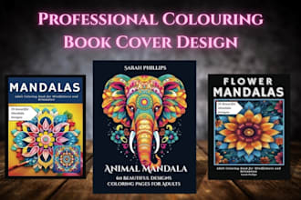 design and create your colouring book cover of any size