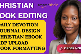 format christian devotional journal and daily devotion for KDP upload