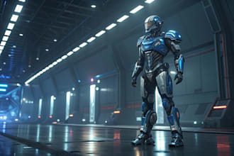 create custom mecha robot art