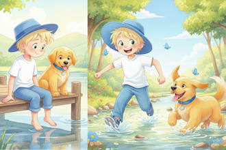 create children book and consistent characters, KDP ready