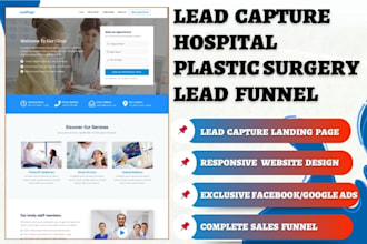 setup plastic surgery leads hospital aesthetic dermatology esthetician website